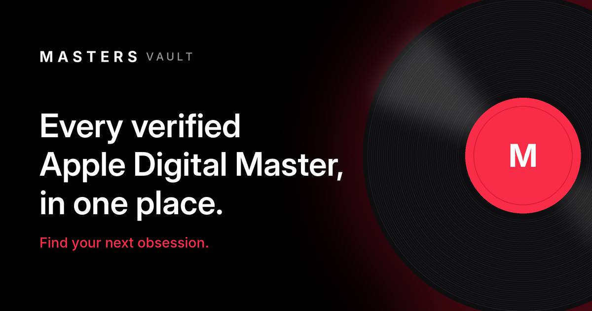 Masters Vault - Apple Digital Masters discovery and a synced record collection